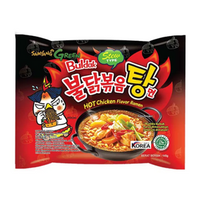 Корейська локшина-суп Buldak  зі смаком гуляшу з тушкованою гострою куркою 145г Samyang 8801073113381