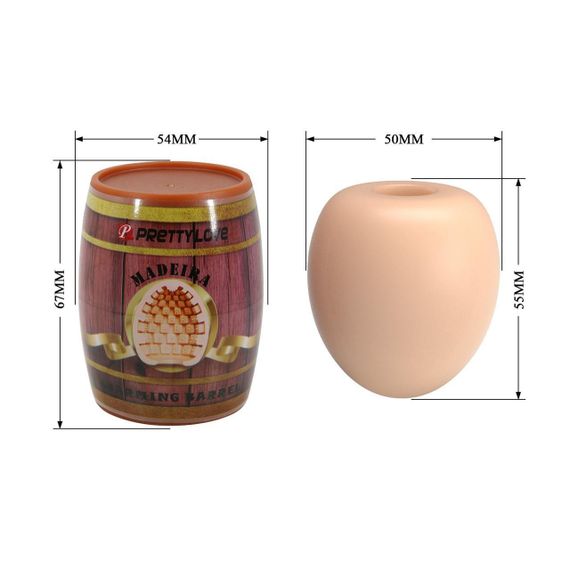 Мастурбатор яйцо PRETTY LOVE Barrel бежевый, 5.5 см Sex Aura | Зображення 7
