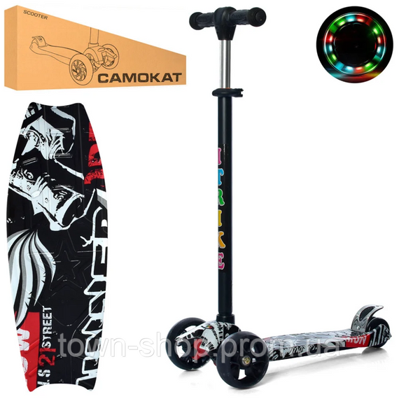 Самокат детский MAXI iTrike JR 3-060-22-WP5 трехколесный