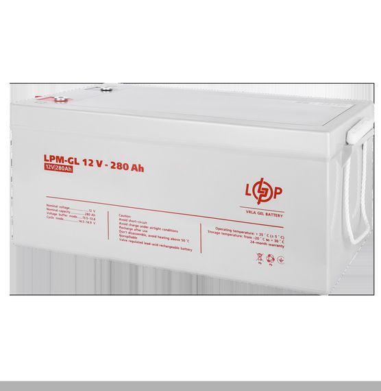 Акумулятор гелевий 12V, 65 Ah, довге автономне живлення, LPM, LPM-GL (345612149_21785)