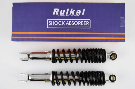 Амортизаторы (пара)   GY6, DIO ZX   310mm, регулируемые   (черные)   RUIKAI