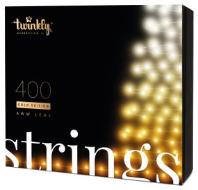 Smart LED Гирлянда Twinkly Strings AWW 400, Gen II, IP44, длина 32м, кабель черный (TWS400GOP-BEU)