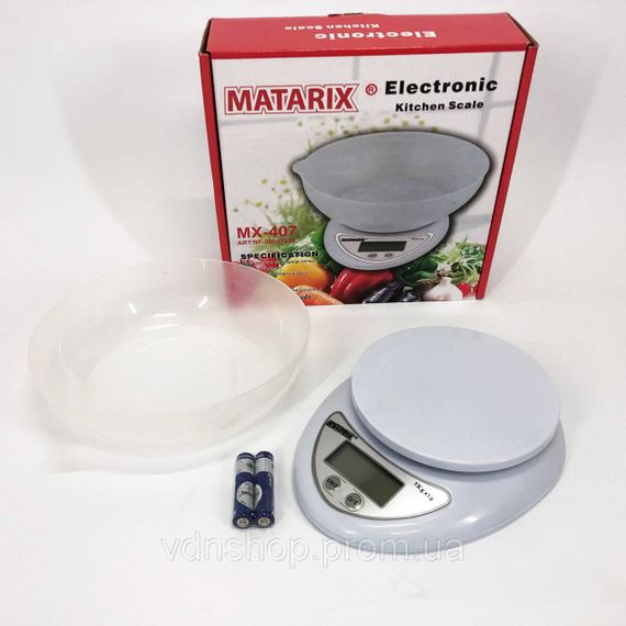 Точні електронні ваги для товарів Matarix, Кухонні ваги з дисплеєм ваги Харчові для продуктів IP-50 | Зображення 6