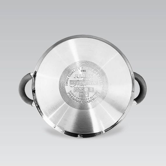 Каструля Maestro MR-3507-20, 3.3 л, 20 см, з нержавіючої сталі з кришкою, для всіх типів плит | Зображення 4