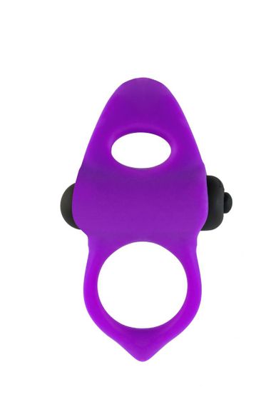 Эрекционное виброкольцо Adrien Lastic Lingus MAX Violet с язычком для стимуляции клитора sexstyle | Зображення 3