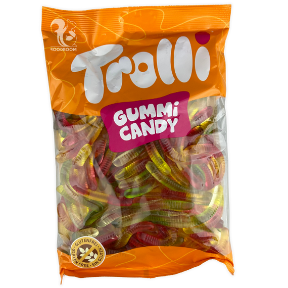 Конфеты Желейные Trolli Gummi Candy червячки, 1кг