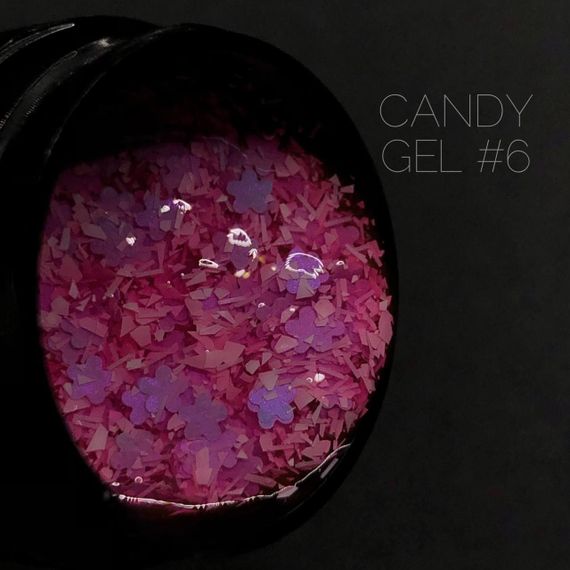 Гель для дизайну нігтів Crooz Candy Gel 06 (рожевий) 5мл | Зображення 4