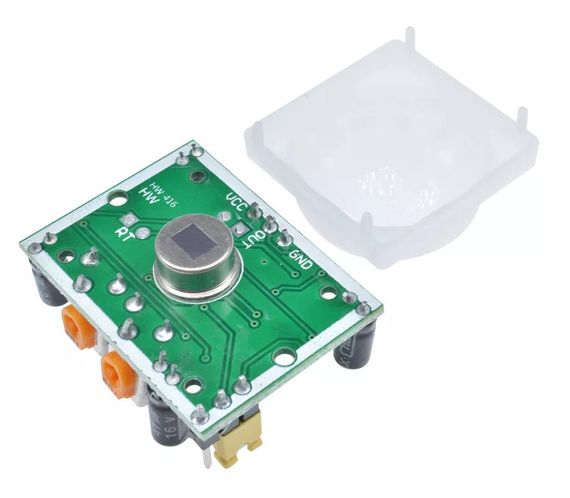 Модуль с инфракрасным датчиком движения HC-SR501 Diymore Синий | Зображення 2