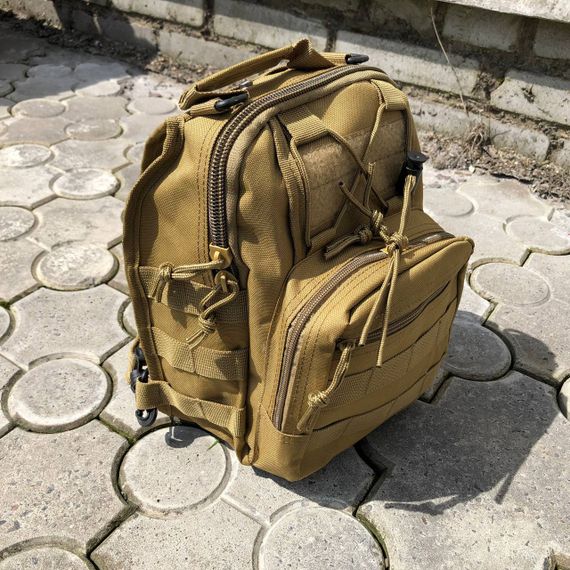 Сумка через плече з військової тканини, Чоловіча сумка тактична з кордури Тактична на груди NK-90 | Зображення 3