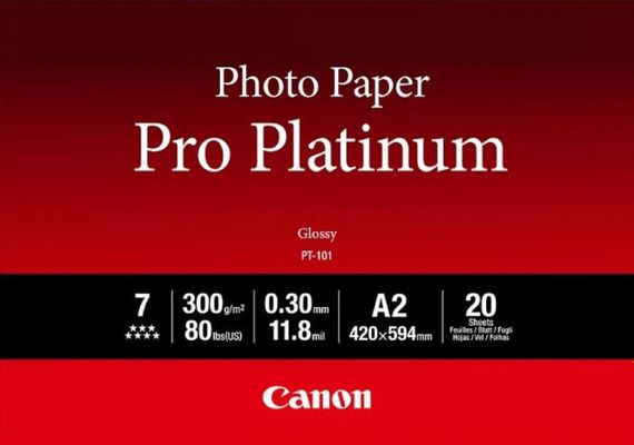 Бумага Canon A2 Pro Platinum Photo Paper PT-101 A2 20л (2768B067)