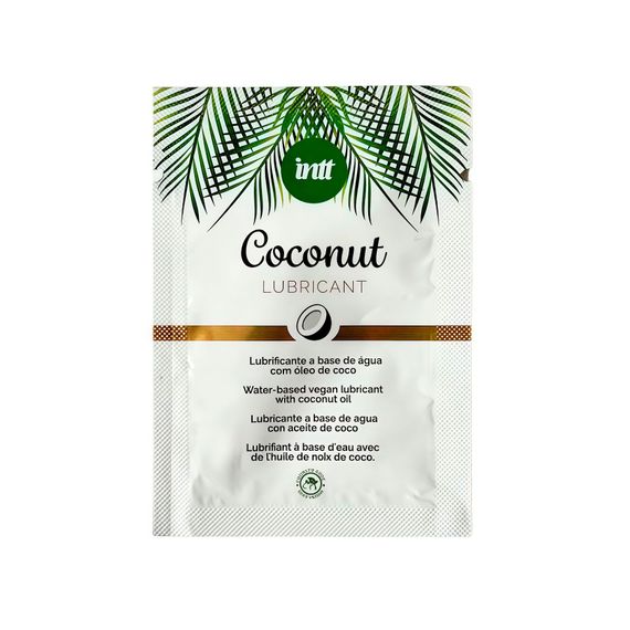 Пробник доглядального лубриканта Intt Coconut з кокосовою олією на водній основі (2 мл)