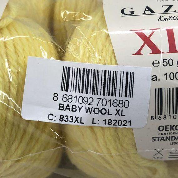 Пряжа Gazzal – Baby Wool XL колір 833 | Зображення 2