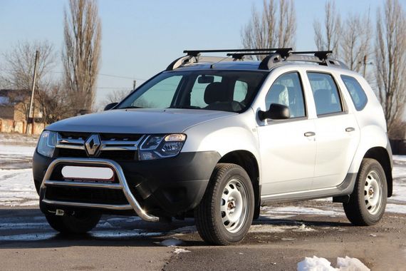 Кенгурятник WT022 (нерж) для Dacia Duster 2008-2018 гг | Зображення 1