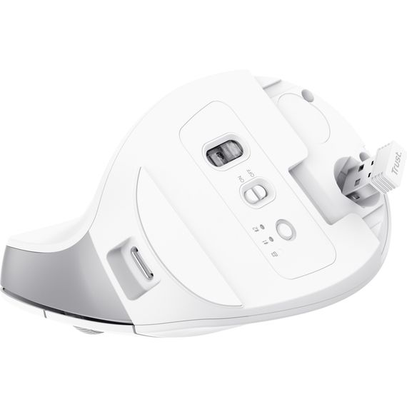 Мишка Trust Bayo+ Ergonomic Wireless/Bluetooth White (25399) | Зображення 6
