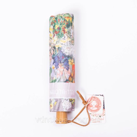 Парасолька механічна з принтом надійна з поліестеру діаметр 99 см Рожева HP-23-3M | Зображення 4