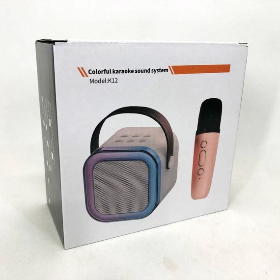 Детское караоке, Караоке микрофон с bluetooth динамиком, Микрофон музыкальный беспроводной WC-54 | Зображення 2