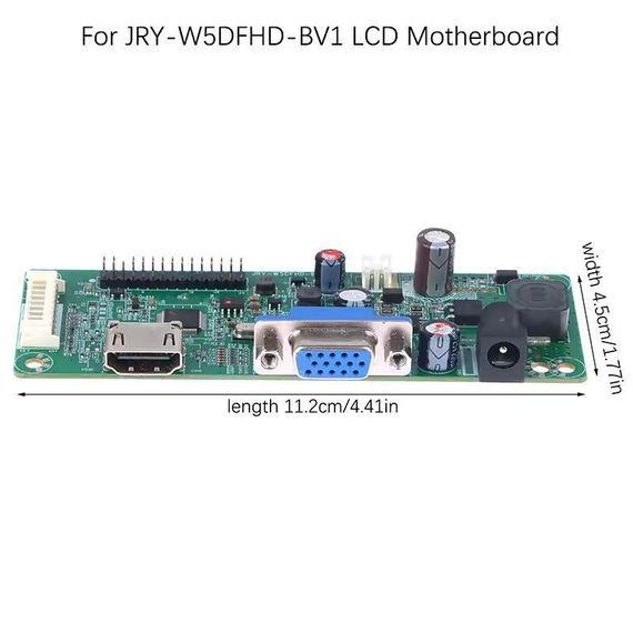 Материнська Плата контролера драйвера JRY-W5DFHD-BV1 для LCD дисплея 23.8″ Full HD, HDMI + VGA | Зображення 5