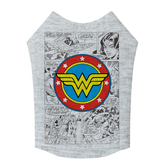 Майка для собак WAUDOG Clothes малюнок "Чудо-жінка комікс", M47, B 70-76 см, С 41-46 см | Зображення 2
