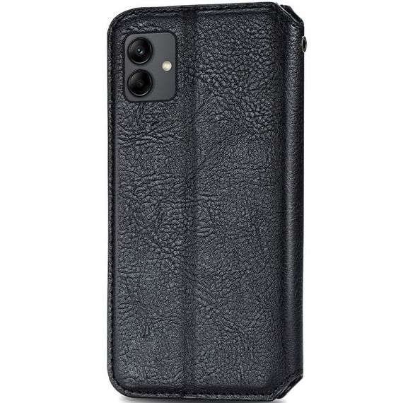 Шкіряний чохол-книжка GETMAN Cubic (PU) для Samsung Galaxy A05 Чорний | Зображення 1
