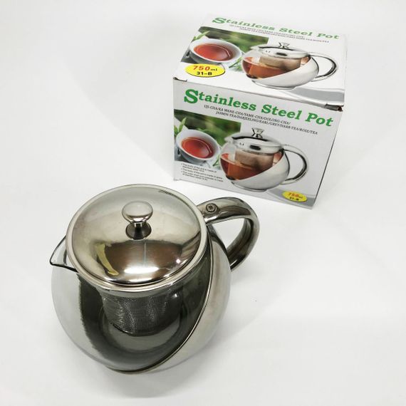 Скляний заварник із сітчастим фільтром UNIQUE UN-1162 0.75 л Зручний чайник для заварювання зі скла з ситом | Зображення 8