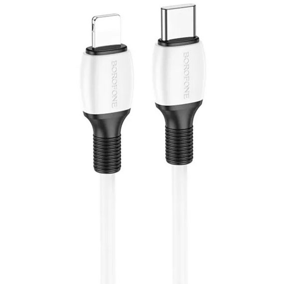 Кабель Borofone BX84, Type-C-Lighting, 3A, 20W, довжина 1м, White | Зображення 1