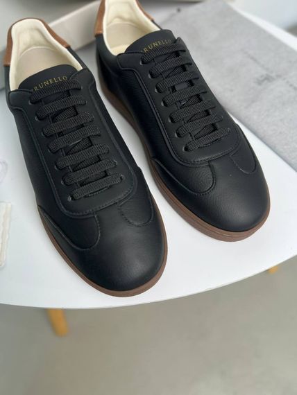 Кросівки Brunello Cucinelli Classic Dark black чорні ob432 | Зображення 5
