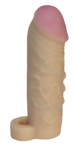 Подовжуюча насадка - презерватив EGZO Ciberskin ES003 ( 16 см х 3,6 см ) Sex Aura | Зображення 1
