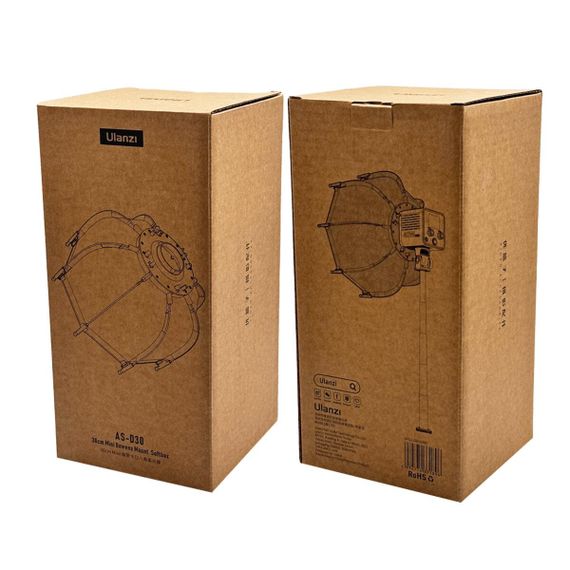 Софтбокс Ulanzi 30cm Octagonal Softbox with Mini Bowens Mount and Grid (UV-L083GBB1 AS-D30) | Зображення 1