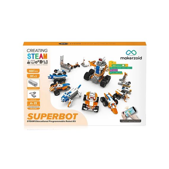 Конструктор Makerzoid Superbot Educational Building Blocks (MKZ-ID-SPB) | Зображення 6