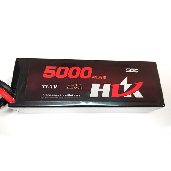 Акумулятор HLK 11.1v 5000 mAh Li-Po 3s 50C Hard Case коннектор XT60 | Зображення 1