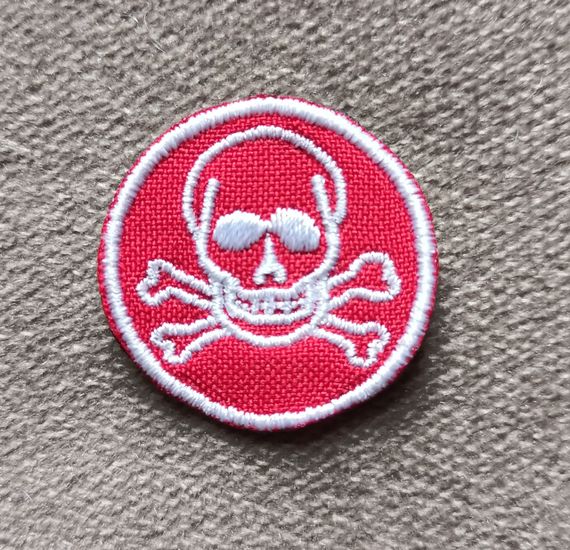 Шеврон СТОП! МИНЫ! Круглий 30 мм