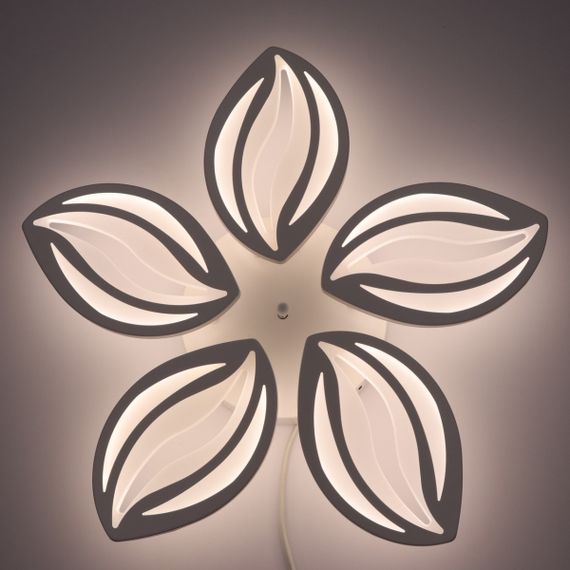 Люстра світлодіодна стельова LED світильник для квартири на стелю лед з пультом 25604 Білий 9х55х55 см. | Зображення 2