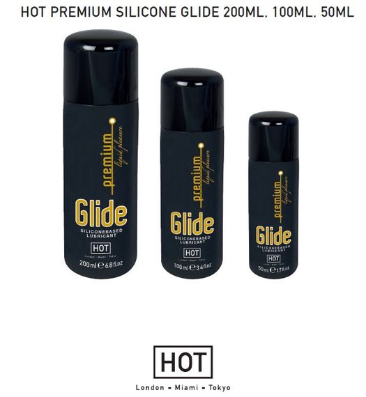 Лубрикант на силіконовій основі HOT Premium Silicone Glide, 50 мл Sex Aura | Зображення 1