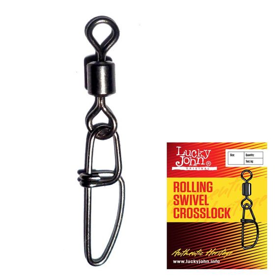 Вертлюг із застібкою LJ Rolling Crosslock 004 / 7шт.