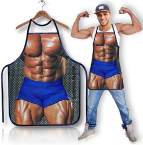 Забавний кухонний фартух Модель «Бодібілдер» sexstyle