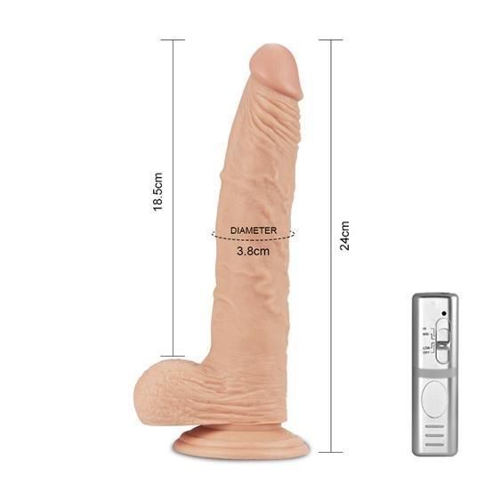 Вибратор - Real Extreme Vibrating Dildo 9.5" Sex Aura | Зображення 1
