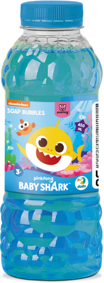 Мильні бульбашки Dodo Mega Bubbles Baby Shark 450 мл з тарілочкою