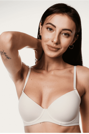Бюстгальтер з легким пуш-ап LUNA Flox L1501A0 Перлинний 75B