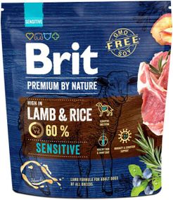 Корм Brit Premium Sensitive Lamb & Rice для взрослых собак с чувствительным пищеварением 1 кг