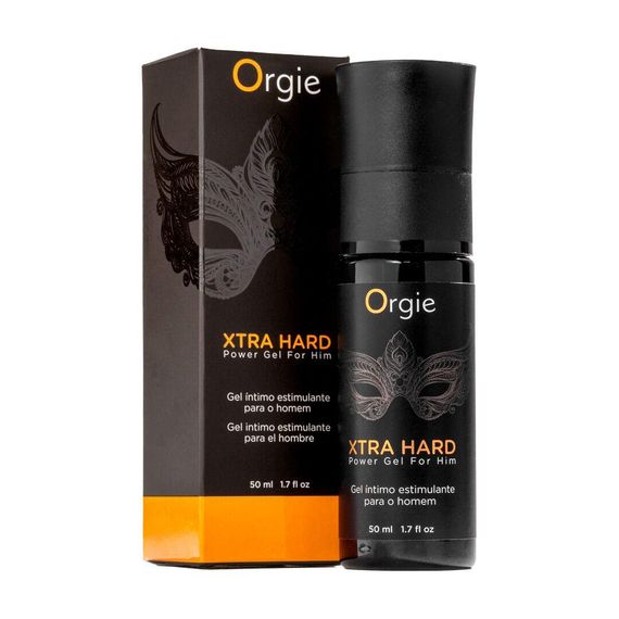 Гель для стимуляції члена Orgie Xtra Hard Power Gel For Him, 50 мл, розігріває, посилює ерекцію Sex Aura