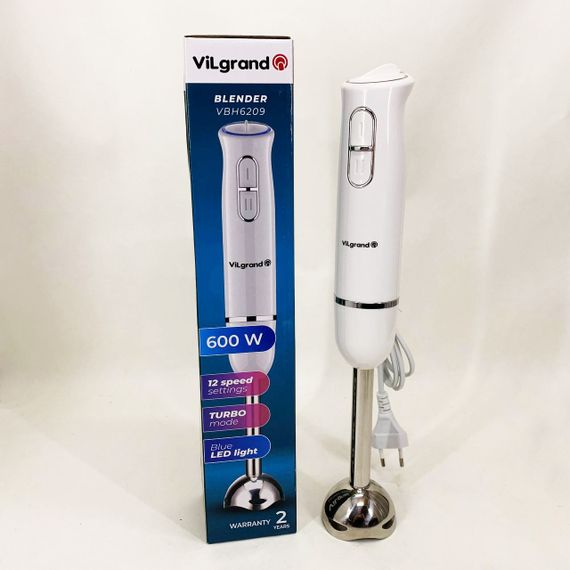 Портативний блендер для смузі ViLgrand VBH6209 600 Вт, Кухонний електричний подрібнювач-блендер MY-46 | Зображення 5