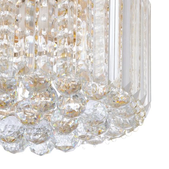 Люстра торт потолочная с подсветкой LED E14 40W Glass (BCL-608C/2) | Зображення 1