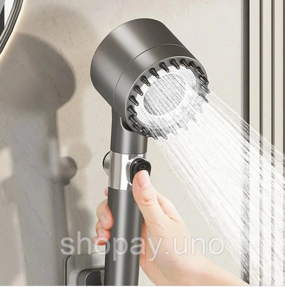 Инновационная лейка для душа Massage filter shower ∙ Массажная насадка с силиконовыми шипами ∙ 3 режима | Зображення 1
