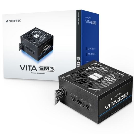 БЖ 750W Chieftec VITA SM3 BPX-750-C ATX 3.1 120mm, 80+ Bronze, Semi modular, Retail | Зображення 1