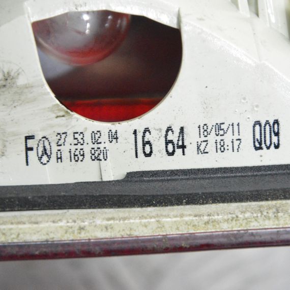 Ліхтар задній правий Mercedes B-Class W245 2005-2011 внутрішній Фара стоп задня права Мерседес в245 A1698201664 | Зображення 2