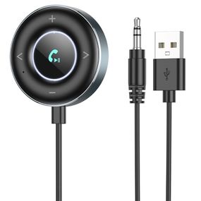 Bluetooth аудио ресивер BOROFONE BC58 Gamble (USB+Jack 3,5mm) Metal gray
