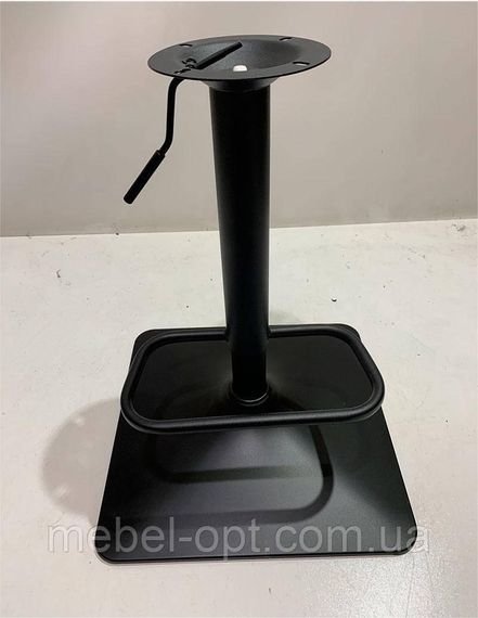 Барне крісло Gor Bar 4-BK-Base на чорній квадратній опорі з регулюванням висоти, м'яке оббиття шкірозамінник білий | Зображення 7