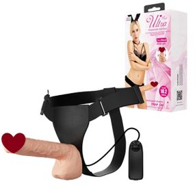 Страпон с вибро BAILE-Strap On RealDeal 10.2 Sex Aura