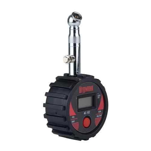 Манометр Штурмовик/AC-102/LCD дисплей/LED лiхтар/psi-bar-кg/см2-kpa/0~10 | Зображення 2