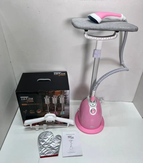 Розовый Отпариватель вертикальный для одежды со стойкой Zepline ZP-130 3000W | Зображення 2